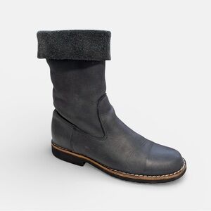 Roots Tribe Leather Fold Over Boot